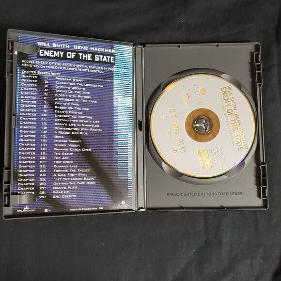Enemy Of The State DVD Will Smith Gene Hackman - Picture 2 of 3